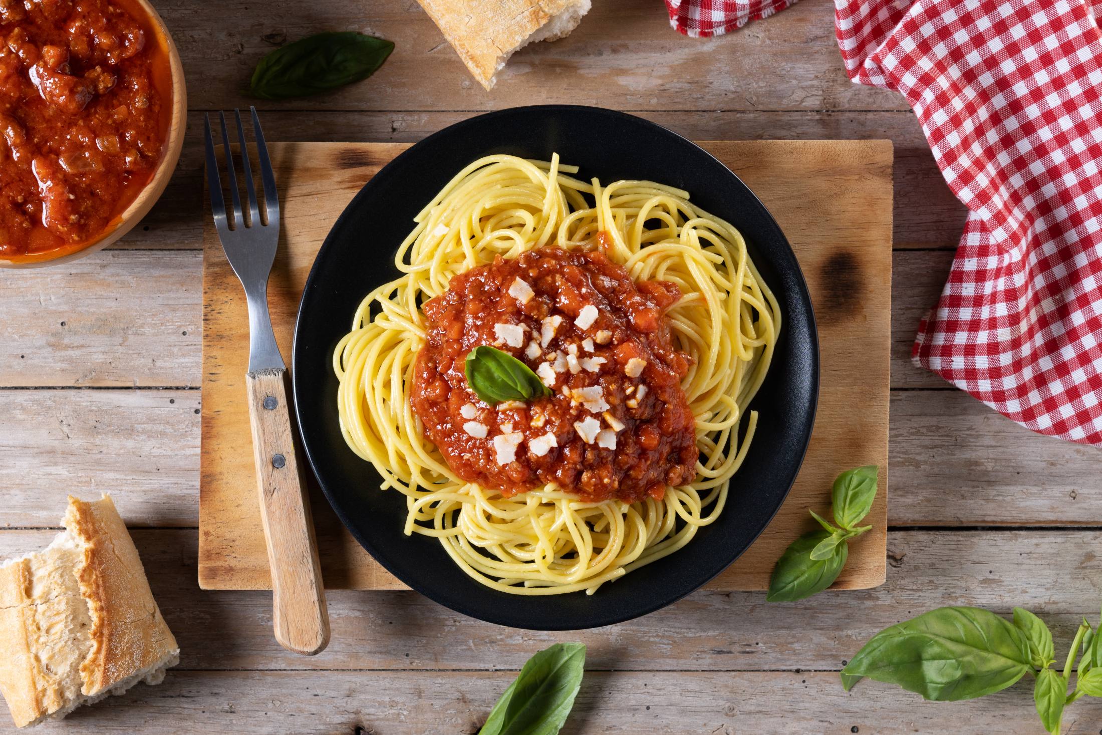 Spaghetti z mięsem mielonym w zdrowszej wersji